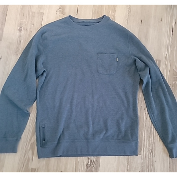 Vuori Pullover Size Small Indigo Heather Long Sleeve Top - Picture 2 of 9